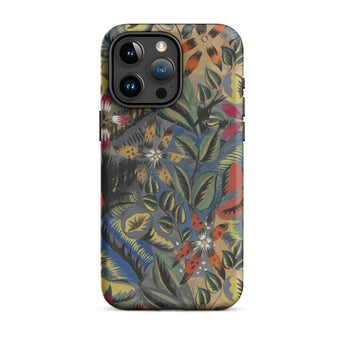 Composition Florale Aux Amarilis - Raoul Dufy Phone Case Iphone 15 Pro Max / Matte Vibrant Floral-patterned Phone Case Bold Red Yellow