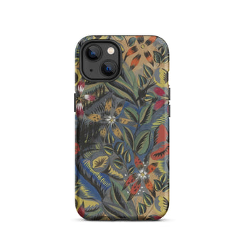Composition Florale Aux Amarilis - Raoul Dufy Phone Case Iphone 13 / Matte Vibrant Intricately Designed Phone Case Dense Botanical Pattern