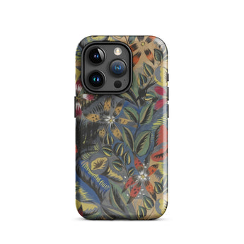 Composition Florale Aux Amarilis - Raoul Dufy Phone Case Iphone 15 Pro / Gloss Vibrant Intricately Designed Phone Case Dense Floral Pattern