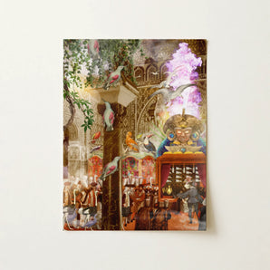 Conference of the Birds - Surreal Bird Collage Art Print, 12x16’’ / 31x41cm / Unframed / no Border, Posters Prints & Visual Artwork, Toby