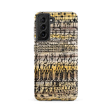 Cooling in a Hot Zone Garden - Paul Klee Phone Case Samsung Galaxy S21 Fe / Matte Phone Case Vintage-style Hand-drawn Pattern Black Beige