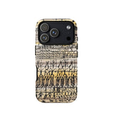 Cooling in a Hot Zone Garden - Paul Klee Phone Case Iphone 17 Pro / Matte Phone Case Vintage-style Hand-drawn Tribal Pattern Black Beige