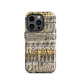 Cooling in a Hot Zone Garden - Paul Klee Phone Case Iphone 14 Pro / Gloss Phone Case Vintage-style Hand-drawn Tribal Pattern Black Ink Paul
