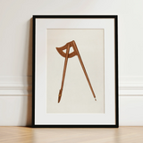 Copper Hitching Post - Gerard Barnett Horse Art Print / Canvas, 12x16’’ / 31x41cm / Black Frame / Matboard, Posters Prints & Visual