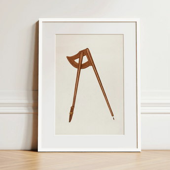 Copper Hitching Post - Gerard Barnett Horse Art Print / Canvas, 12x16’’ / 31x41cm / White Frame / Matboard, Posters Prints & Visual