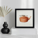 Copper Tea Kettle - Eugene Croe 1930s Kitchen Art Print / Canvas Framed Watercolor Painting Vintage Wooden Handle Croe’s Mesmerizing, Prints