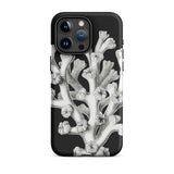 Coral - Ernst Haeckel Marine Life Illustration Phone Case Iphone 15 Pro Max / Matte Black Phone Case Coral Design Ernst Haeckel, Haeckel’s