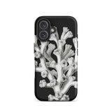 Coral - Ernst Haeckel Marine Life Illustration Phone Case Iphone 16 / Matte Black Phone Case Coral Design Ernst Haeckel, Haeckel’s