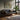 Cranes from Momoyogusa - Kamisaka Sekka Art Print, Black Leather Tufted Sofa Wooden Frame