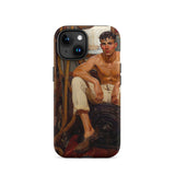 Cruising - Gay Navy Sea Queen Phone Case Iphone 15 / Matte Phone Case Shirtless Sailor Painting Gay Navy Sea, Queer Maritime History,