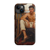 Cruising - Gay Navy Sea Queen Phone Case Iphone 15 Plus / Matte Phone Case Shirtless Sailor Painting Gay Navy Sea, Queer Maritime History,