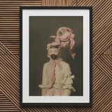 Crystal Clear - Modern Rococo Era Fashion Art Print / Canvas, Rococo Era Fashion, Modern Rococo, Rococo Dream Distorted, this Figure