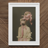 Crystal Clear - Modern Rococo Era Fashion Art Print / Canvas, Rococo Era Fashion, Modern Rococo, Rococo Dream Distorted, this Figure