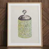 Cut Glass Jelly Jar - Dorothy Posten decoratieve kunstprint / Canvas, 24x32’’ / 61x81cm / Naturel frame / Matboard, Posters Prints & Visual