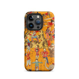 Daikyokubam - Custodia per iPhone con arte circense giapponese, 15 Pro / Opaca, Custodie per telefoni cellulari, Toby Leon