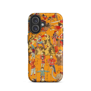 Daikyokubam - Custodia per iPhone con arte circense giapponese, 16 / Opaca, Custodie per telefoni cellulari, Toby Leon