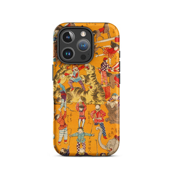 Daikyokubam - Custodia per iPhone con arte circense giapponese, 16 Pro / Opaca, Custodie per telefoni cellulari, Toby Leon