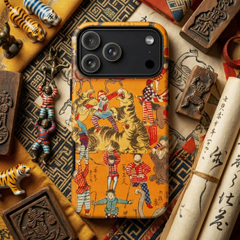 Daikyokubam - Custodia per iPhone con arte circense giapponese, Custodie per telefoni cellulari, Toby Leon