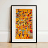 Daikyokubam Japanese Circus - Meiji Era Art Print / Canvas, 12x18’’ / 31x46cm / Black Frame / Matboard, Posters Prints & Visual Artwork,