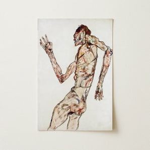 The Dancer (1913) - Egon Schiele Art Print / Canvas