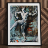 Dancer - Francis Campbell Boileau Cadell Kunstdruck / Leinwand, 24x32’’ / 61x81cm / Schwarzer Rahmen / Passepartout, Poster, Drucke & visuelle Kunstwerke,