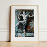 Dancer - Francis Campbell Boileau Cadell Art Print / Canvas, 12x16’’ / 31x41cm / Natural Frame / Matboard, Posters Prints & Visual Artwork,