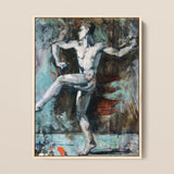 Dancer - Francis Campbell Boileau Cadell Art Print / Canvas Abstract Painting Muscular Male Figure Dynamic Pose Rendered Francis Cadell