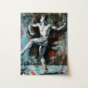 Dancer - Francis Campbell Boileau Cadell Art Print / Canvas, Francis Cadell Translates, Cadell Translates Vitality, Turbulent Field