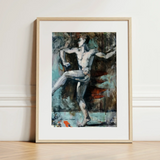 Dancer - Francis Campbell Boileau Cadell Art Print / Canvas Framed Abstract Painting Nude Figure Dynamic Pose Rendered Francis Cadell