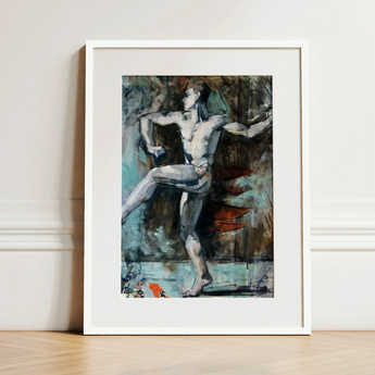 Dancer - Francis Campbell Boileau Cadell Art Print / Canvas Framed Abstract Painting Nude Male Figure Dynamic Pose Francis Cadell