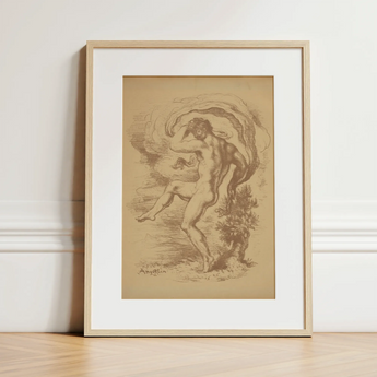 Dancing Nude - Louis Anquetin Art Print / Canvas, 12x16’’ / 31x41cm / Natural Frame / Matboard, Posters Prints & Visual Artwork, Toby Leon