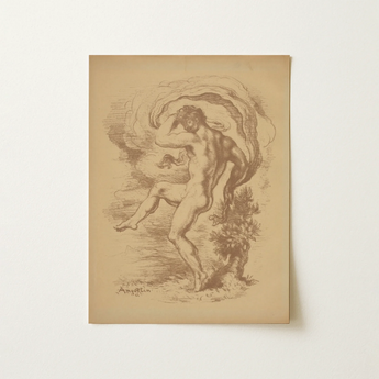 Dancing Nude - Louis Anquetin Art Print / Canvas, 12x16’’ / 31x41cm / Unframed / no Border, Posters Prints & Visual Artwork, Toby Leon