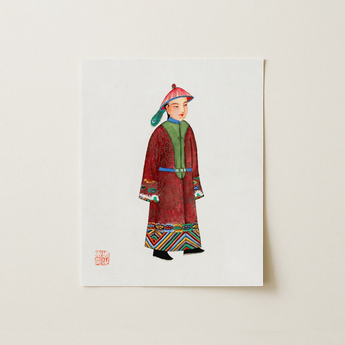 Dandy - Qing Dynasty Art Print / Canvas, 11x14’’ / 28x36cm / Unframed / no Border, Posters Prints & Visual Artwork, Toby Leon