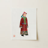 Dandy - Qing Dynasty Art Print / Canvas Watercolor Illustration Young Man Traditional Chinese Imperial Dandyism, Manchu Fashion, Prints
