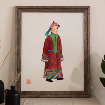 Dandy - Qing Dynasty-kunstprint / Canvas, posters, prints & visuele kunstwerken, Toby Leon