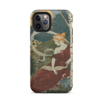 Dans Les Bois - Eugene Grasset Phone Case Iphone 11 Pro / Matte Art Nouveau Phone Case Eugène Grasset’s Dans, Dusk, Half Sylph, Grasset