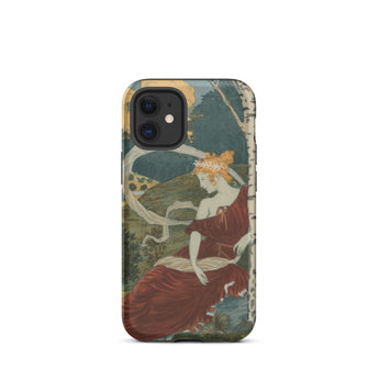 Dans Les Bois - Eugene Grasset Phone Case Iphone 12 Mini / Matte Art Nouveau Phone Case Eugène Grasset’s Dans, Dusk, Half Sylph, Grasset