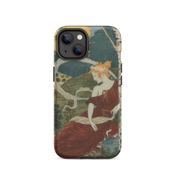 Dans Les Bois - Eugene Grasset Phone Case Iphone 14 / Matte Art Nouveau Phone Case Eugène Grasset’s Dans, Dusk, Half Sylph, Grasset Iphone