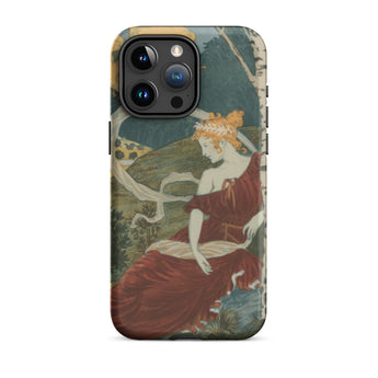Dans Les Bois - Eugene Grasset Phone Case Iphone 15 Pro Max / Matte Art Nouveau Phone Case Eugène Grasset’s Dans, Dusk, Half Sylph, Grasset