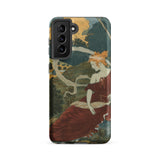 Dans Les Bois - Eugene Grasset Phone Case Samsung Galaxy S21 Fe / Matte Phone Case Vintage-style Illustration Woman Red Gown Golden Eugène