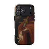 David - Pietro Novelli Baroque Art Iphone Case 17 Pro Max / Matte Red Gold Phone Case Detailed Painting Design Ornate Pietro Novelli