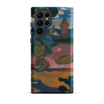 Day of the God - Paul Gauguin Phone Case Samsung Galaxy S22 Ultra / Matte Vibrant Artistic Phone Case Colorful Painting Figures Beach Paul