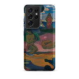Day of the God - Paul Gauguin Samsung Case, Galaxy S21 Ultra / Matte, Smartphone Case Colorful Abstract Painting Figures Landscape