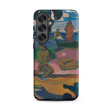 Day of the God - Paul Gauguin Samsung Case, Galaxy S25 Plus / Matte, Smartphone Case Colorful Painting Figures Beach