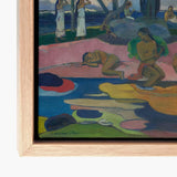 Day of the God - Paul Gauguin Art Print / Canvas Framed Painting Vibrant Beach Scene Figures Earthy Tones Gauguin’s, Post-impressionist,