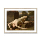Death of Abel - Francois Xavier Fabre Fine Art Print, Framed Classical Painting Nude Man