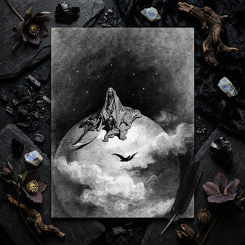 The Death - Stampa d'arte di Gustave Dore / Tela, 12x17’’ / A3 / Senza cornice / senza bordo, Poster, stampe e opere d'arte visiva, Toby Leon