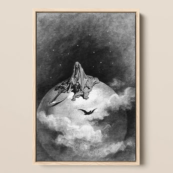The Death - Stampa d'arte di Gustave Dore / Tela, 12x17’’ / A3 / Cornice naturale, Poster, stampe e opere d'arte visiva, Toby Leon