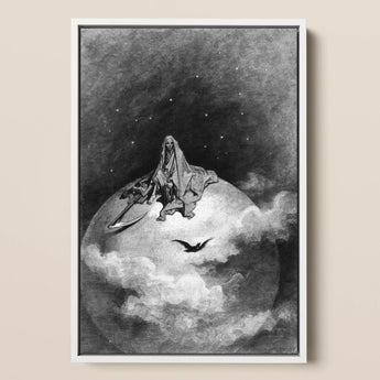 The Death - Stampa d'arte di Gustave Dore / Tela, 12x17’’ / A3 / Cornice bianca, Poster, stampe e opere d'arte visiva, Toby Leon