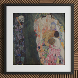 Death and Life - Gustav Klimt Fine Art Print / Canvas Framed Reproduction Gustav Klimt’s Death Life Painting Klimt Fine Art, Arranges